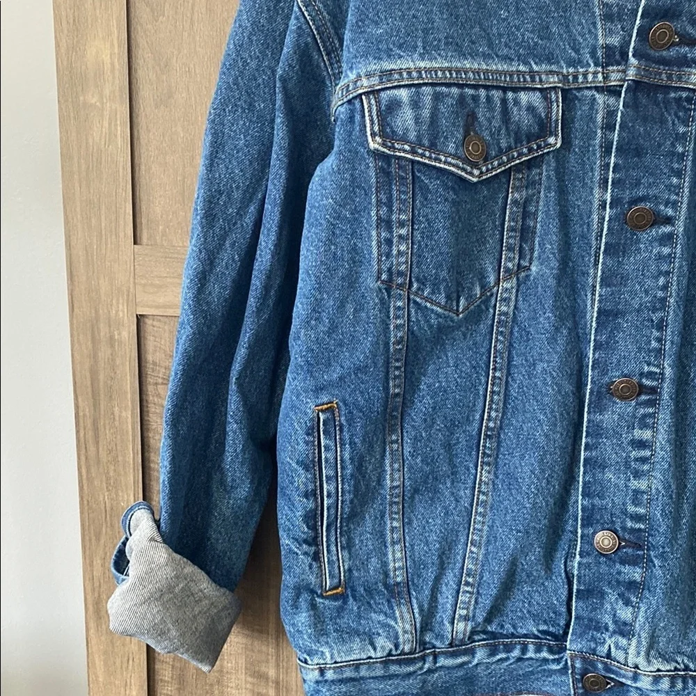 Levi Strauss Signature Blue Denim Jacket 100% Cotton Women’s Size Large - Picture 5 of 16